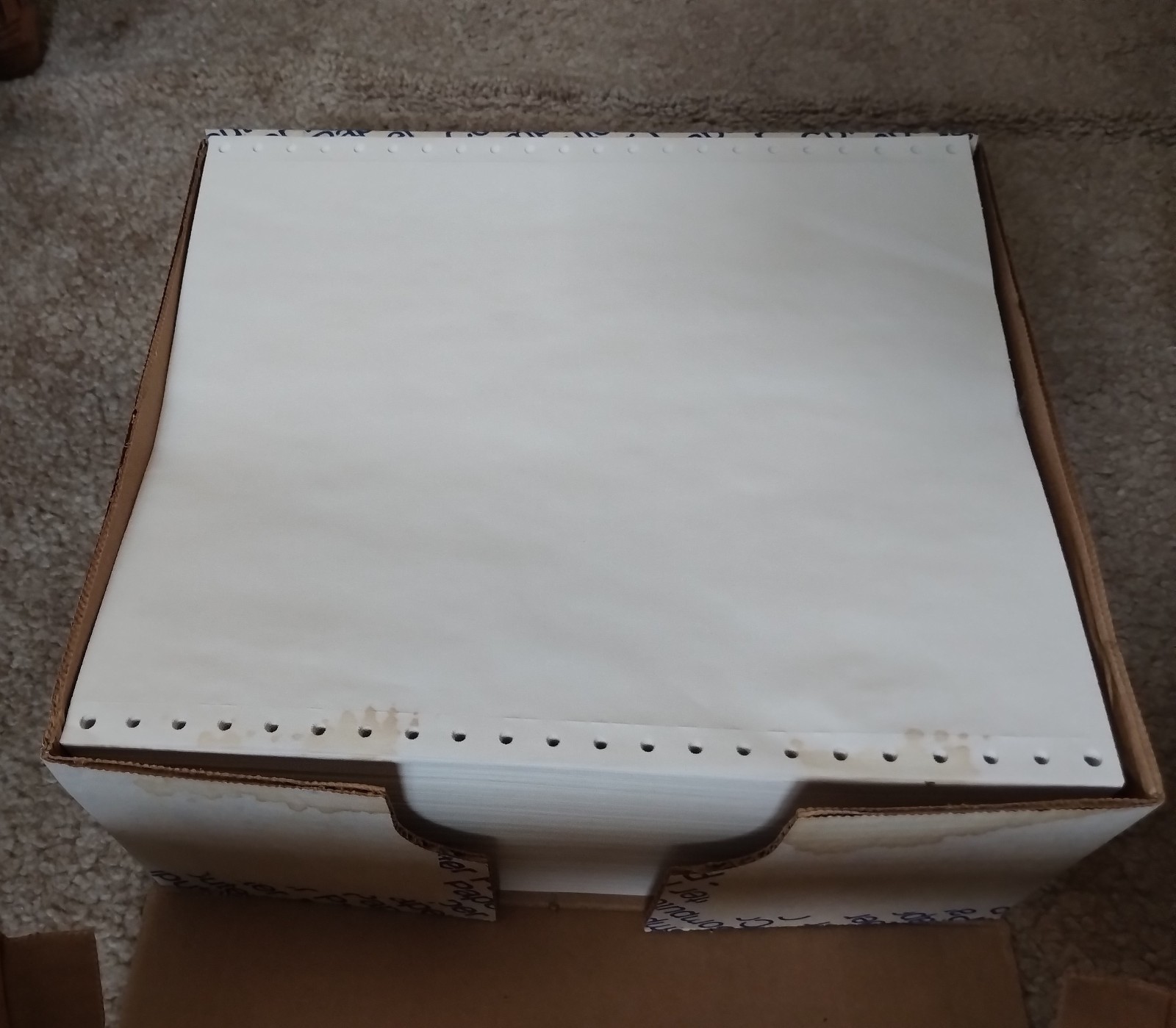 Compudyne 9 1/2 X 11 dot matrix paper 1000 sheets