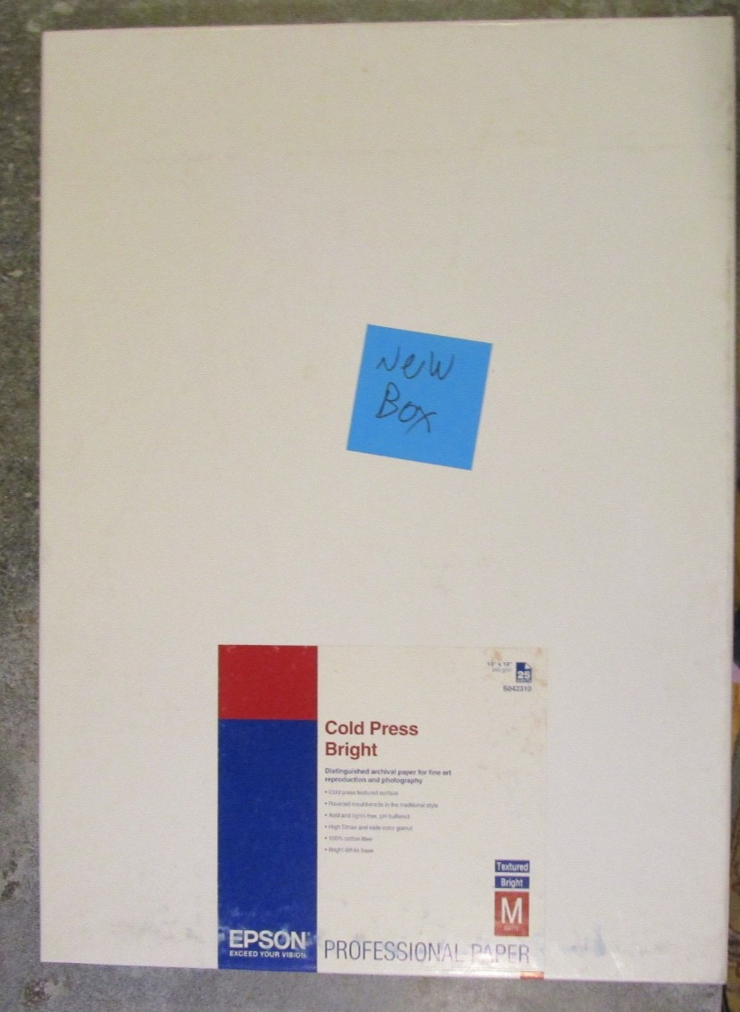 Epson Professional Inkjet Paper 13×19 (25) S042310 NEW 340gsm Cold Press Bright