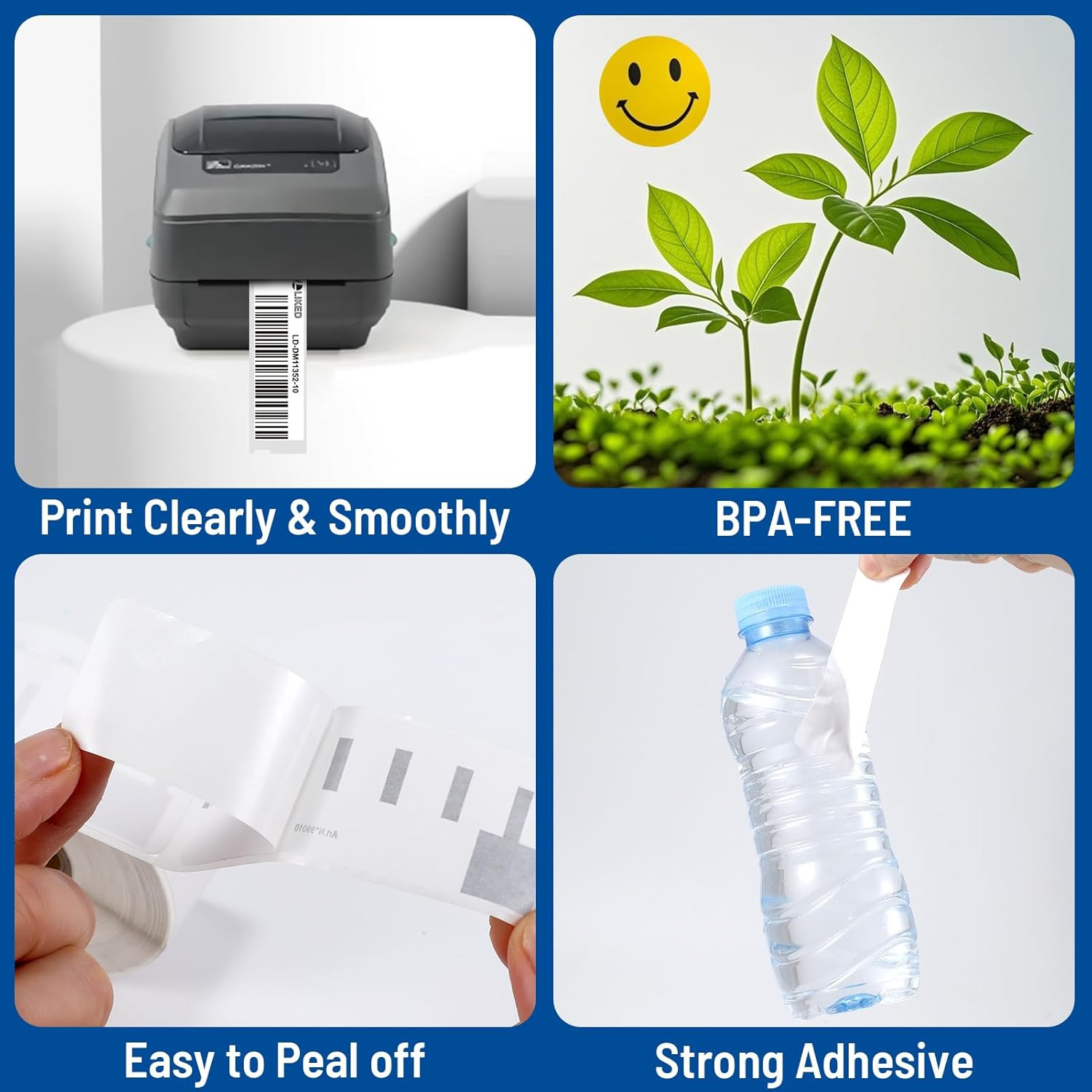 7500 Compatible DYMO 30332 Square Label 1″ x 1″ for QR Codes, Multipurpose Label