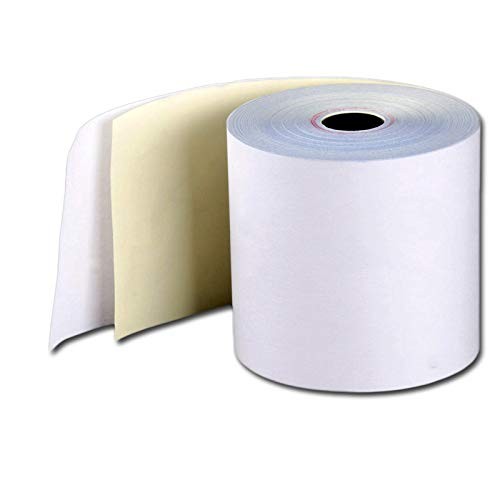 BuyRegisterRolls 2 Ply Carbonless Rolls 3 X 100 Feet 1 Case – 50 Rolls, White