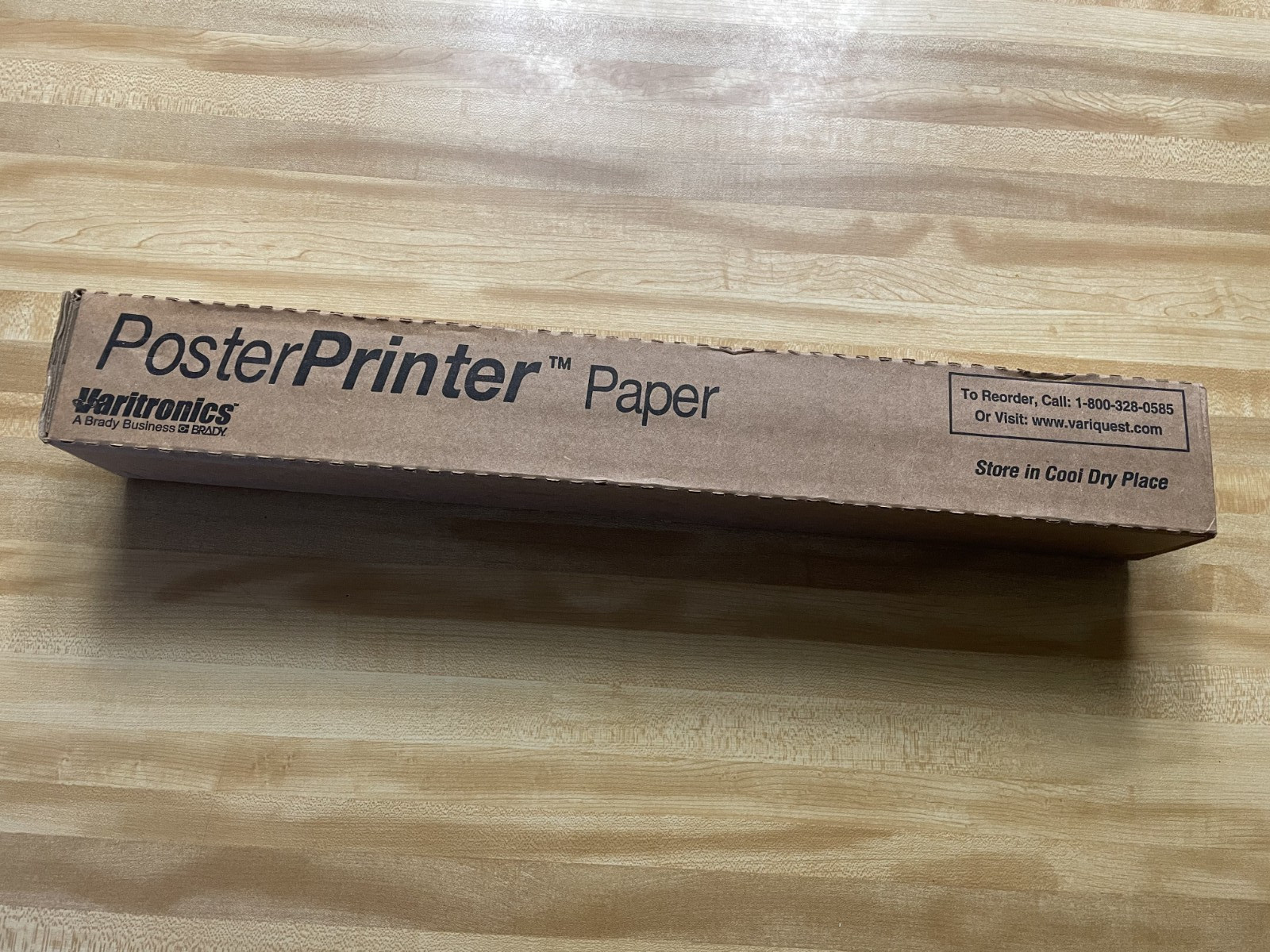 Poster Printer Paper by Varitronics Thermal Transfer Plus Black on White 23″