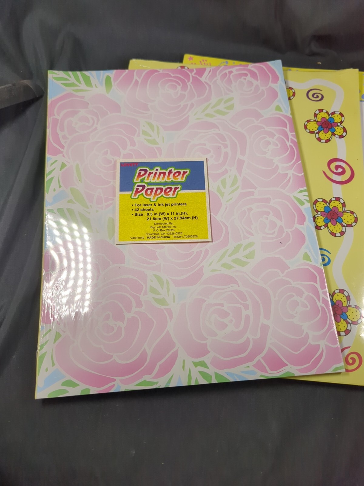 126 Sheets Floral Flowers Roses Pansy Baby Foot Hand Prints Computer paper 