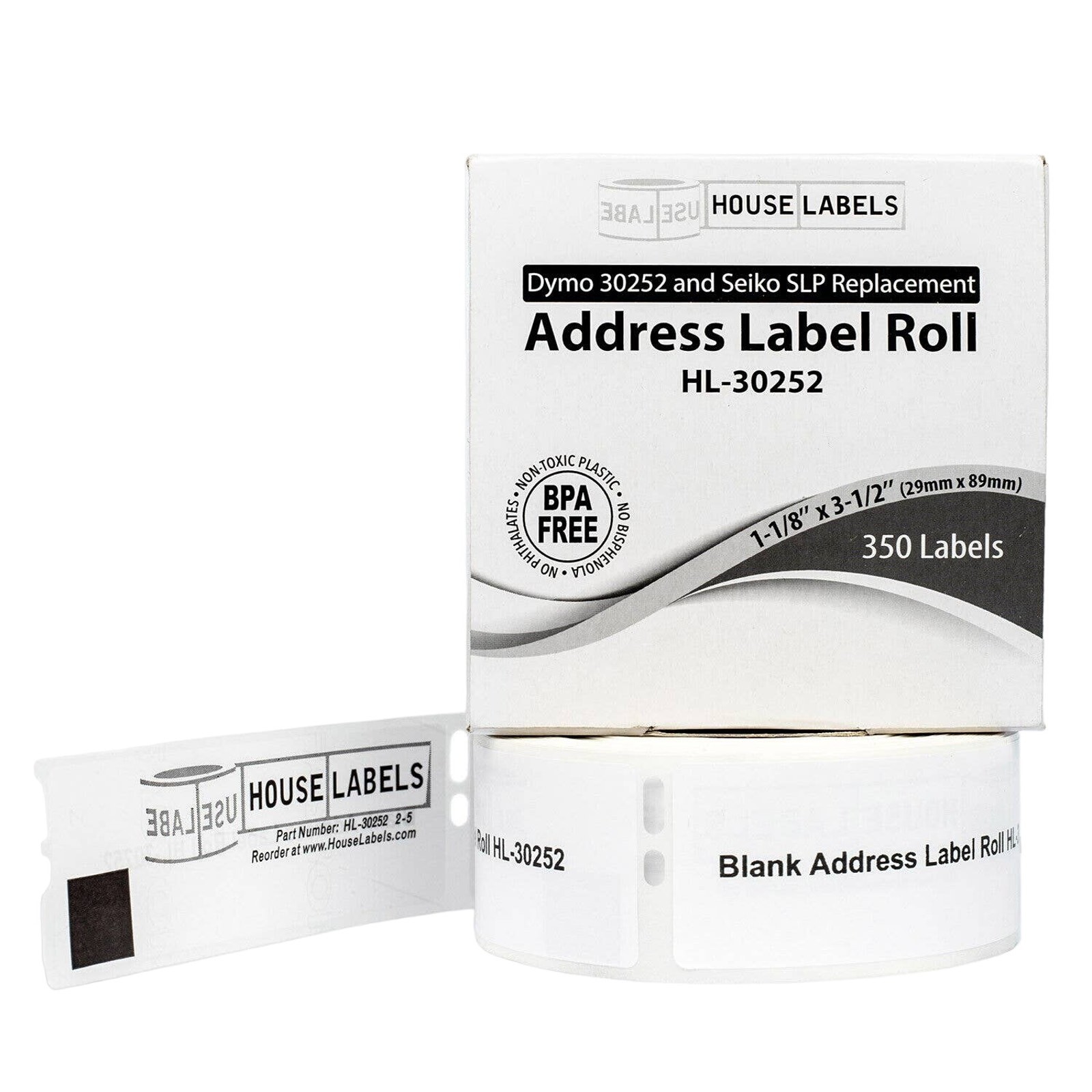 DYMO LW 30252 Direct Thermal Address Labels 1-1/8″ x 3-1/2″ Roll of 350