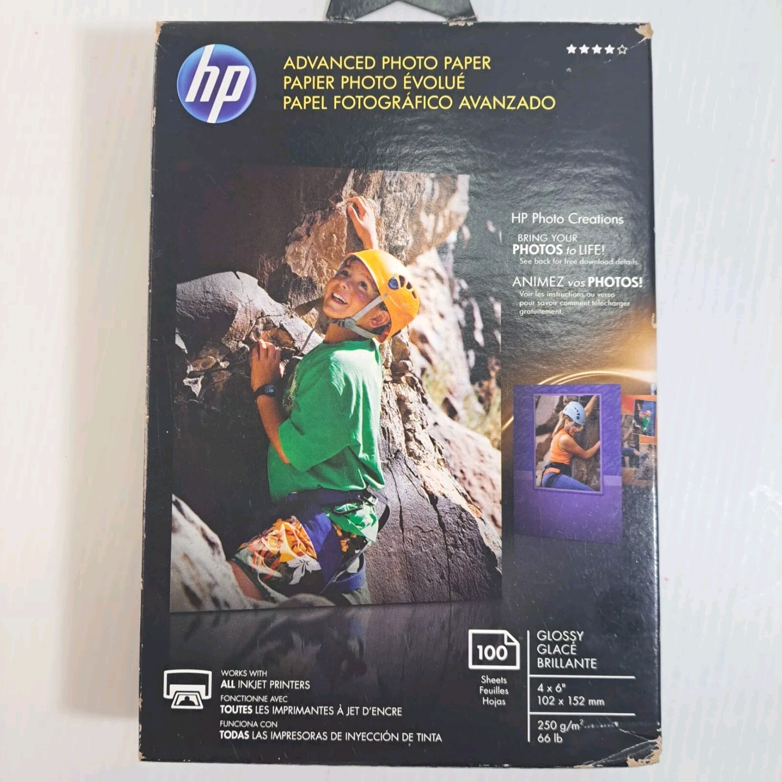 HP Advanced Photo Paper Glossy 100 Sheets 4″X6″ Inkjet