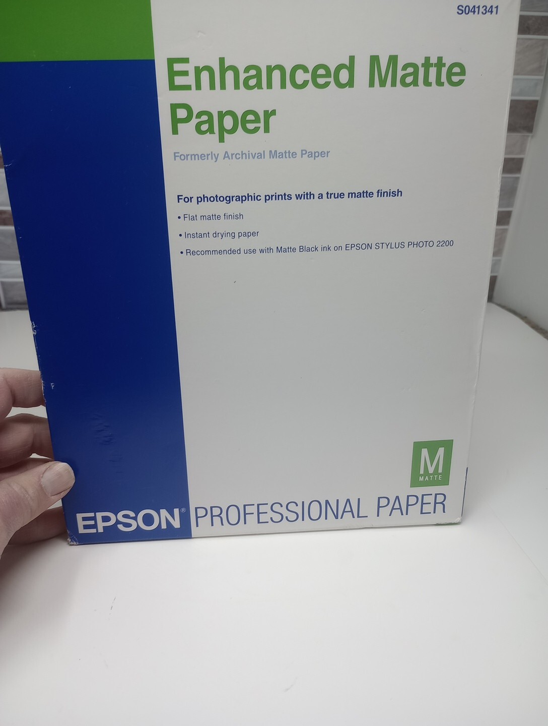 Epson Enhanced Matte Paper 8.5″ x 11″ White 48 SHEETS ONLY S041341
