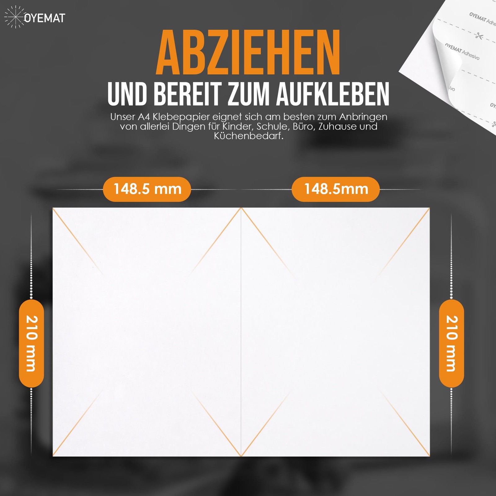 50 Sheets 2 Labels Per Sheet | Sticker Paper for Printing A5 | Self Adhesive…