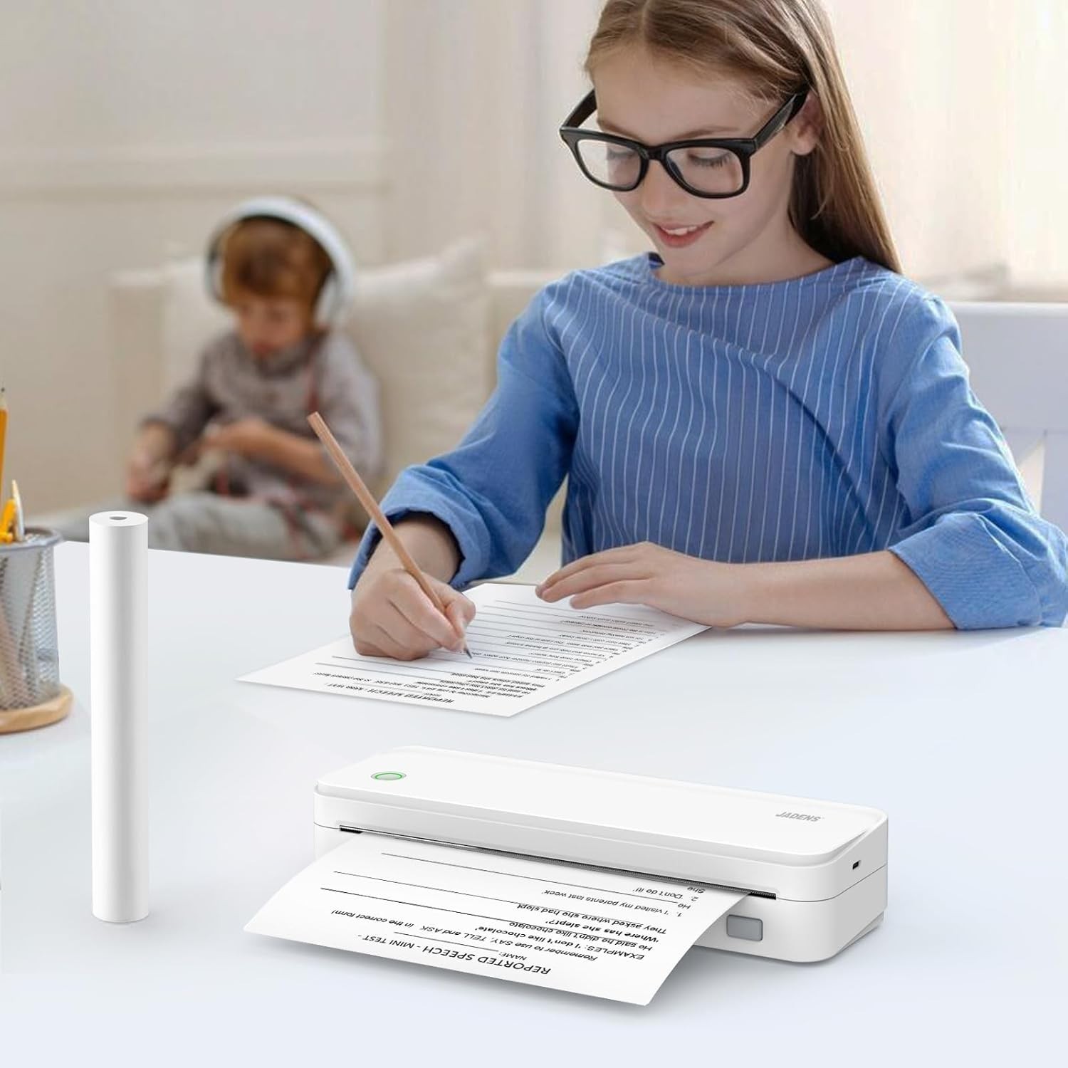4 Rolls of Eco-Friendly Quick-Dry Thermal Paper 8.5”x11” for Smooth Printing