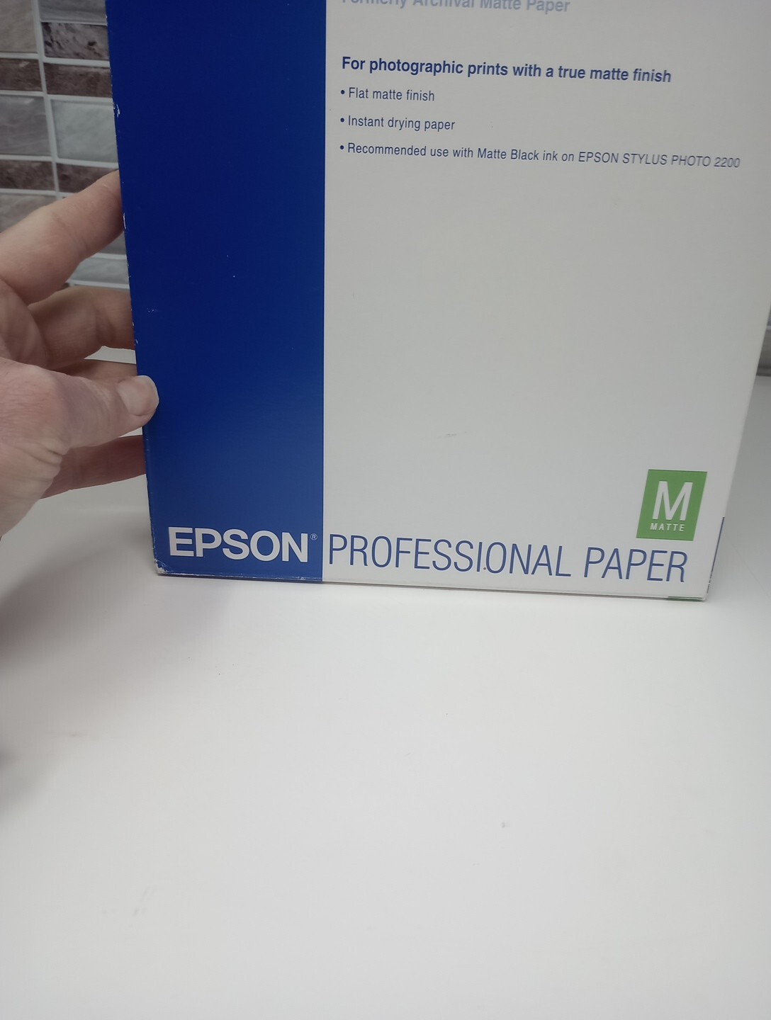 Epson Enhanced Matte Paper, 8.5″x 11″ White 44 SHEETS ONLY S041341