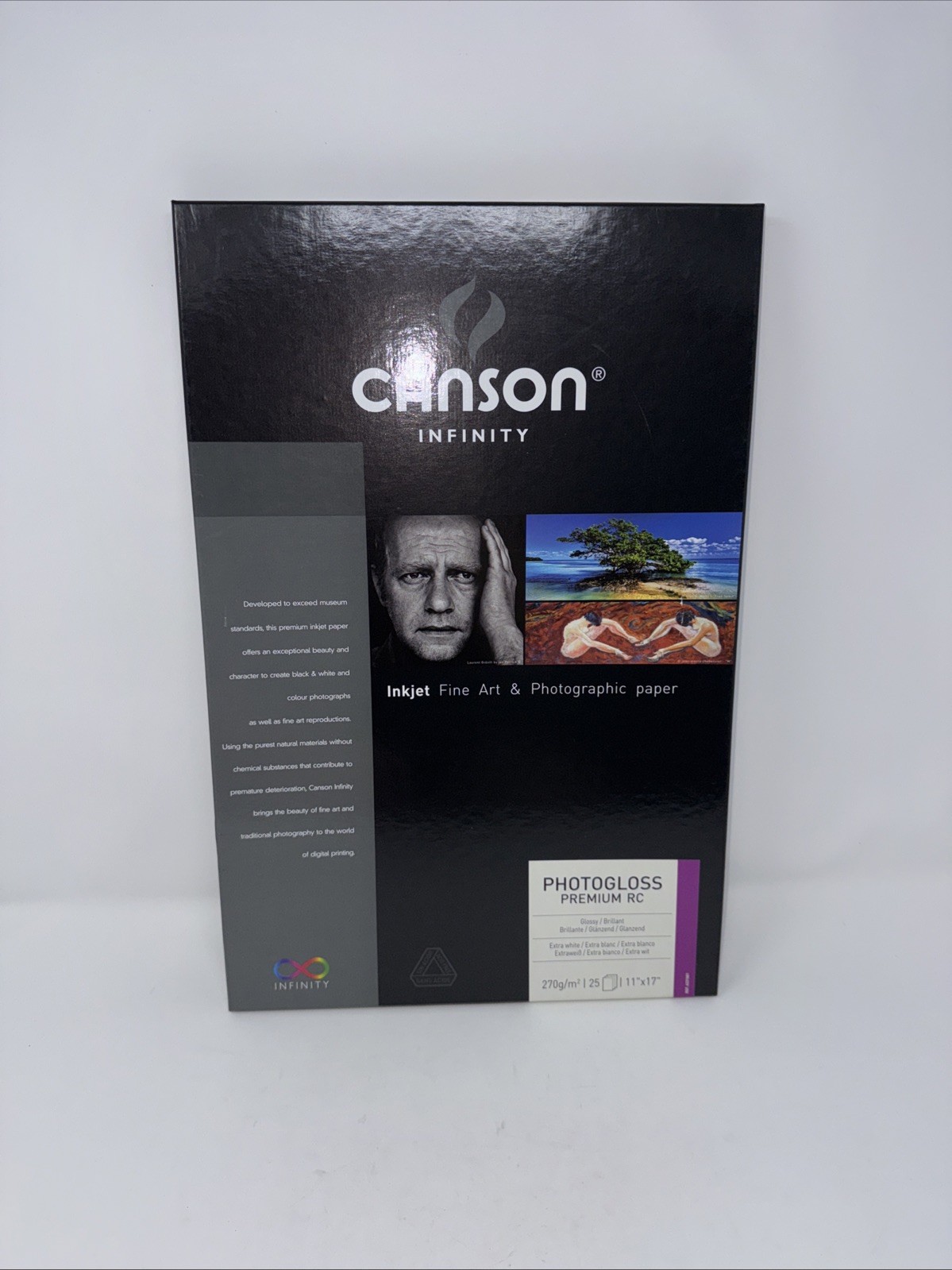 Canson Infinity PHOTOGLOSS Premium RC , 270 G 11 x 17 “ 25 Photo Paper Inkjet