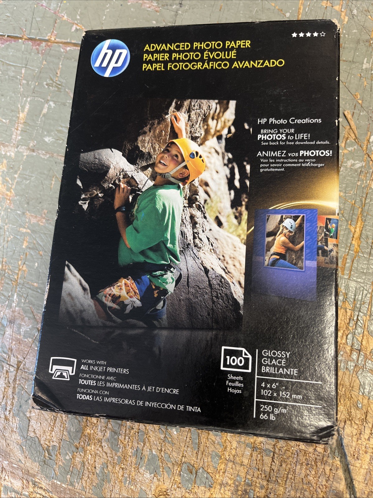 NEW HP Advanced Photo Paper Glossy 4 x 6 Q8938A 100 Sheets Sealed Unopened