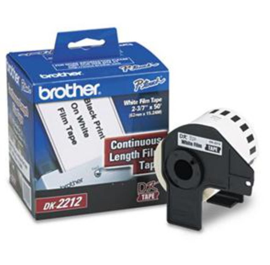 Brother DK2212 – Continuous Length Film Tape 2.44″ Width x 50 ft Length