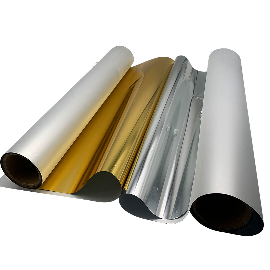 US Stock CALCA 24in x 328ft DTF Gold/Silver Foil Film Roll Cold Peel