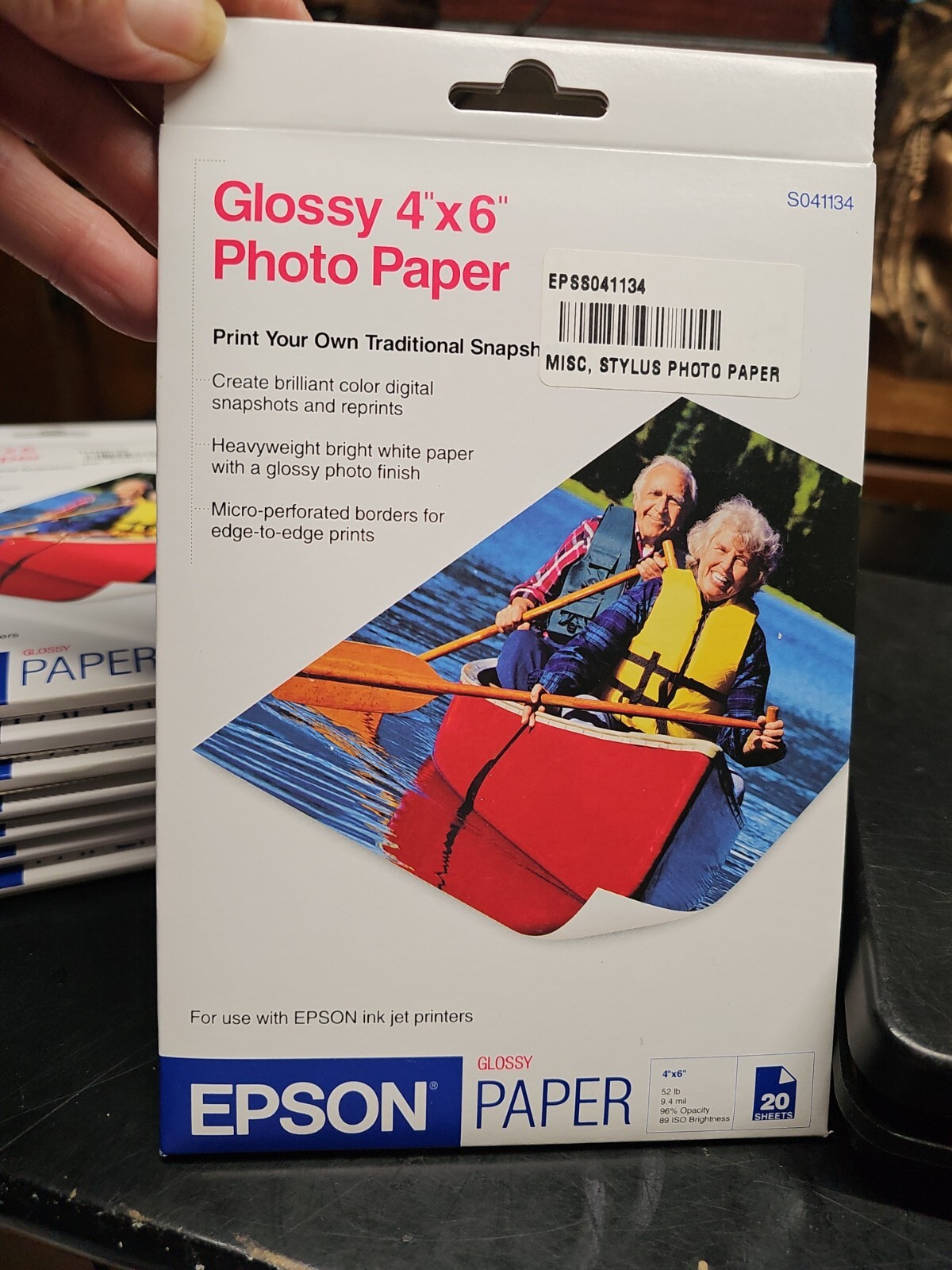 8 NEW SEALED Epson Glossy Photo Paper 4″ x 6″ , 20 Sheets X 8