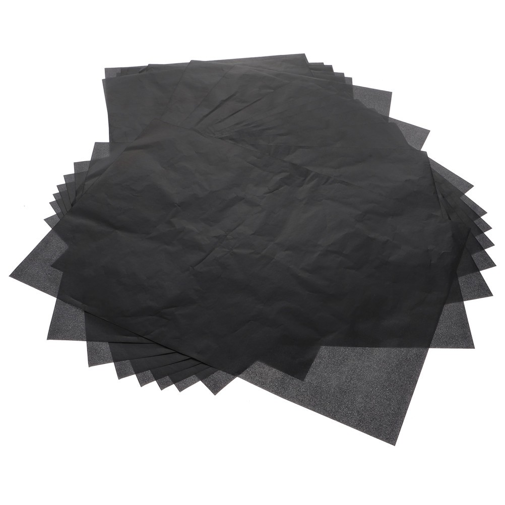Durable Black Carbon Paper 25Sheets for Home Office Tracing and Transfer