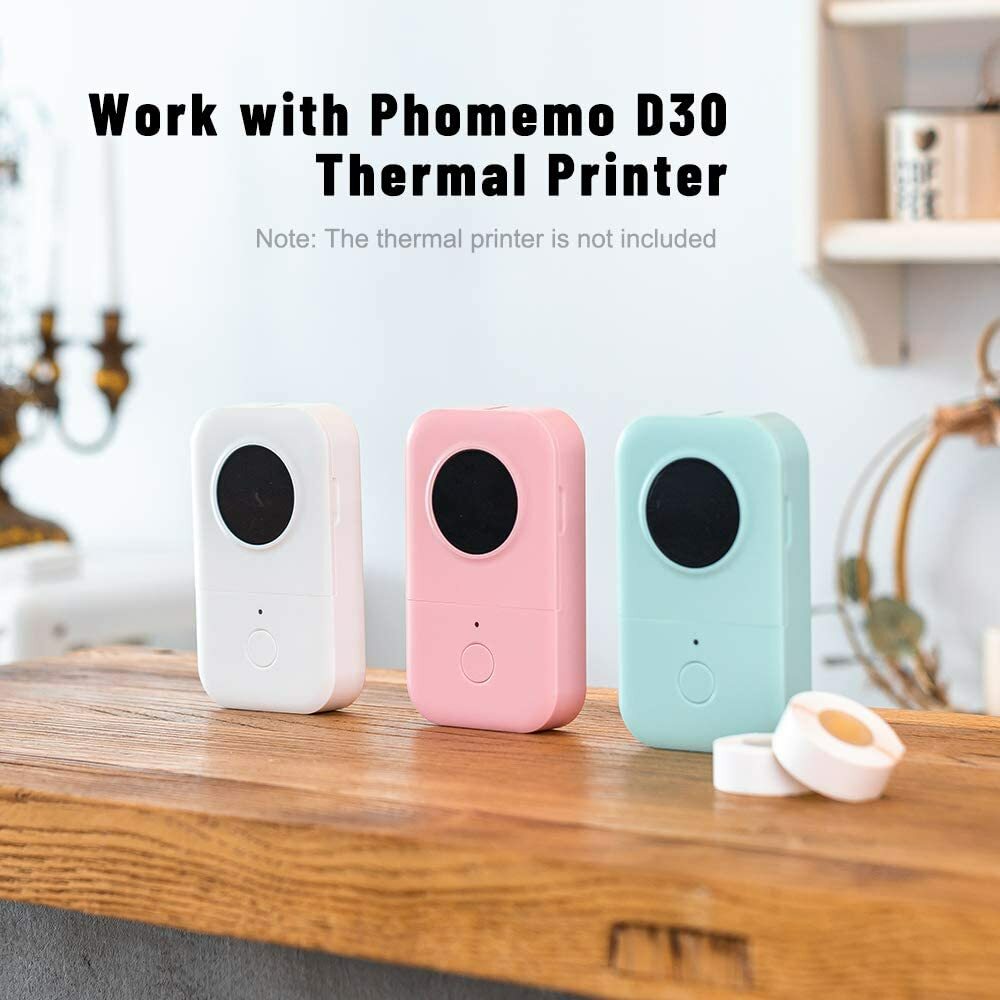 Phomemo 3 Rolls Colorful Square 14 x 50 mm Self-Adhesive Thermal Label Paper