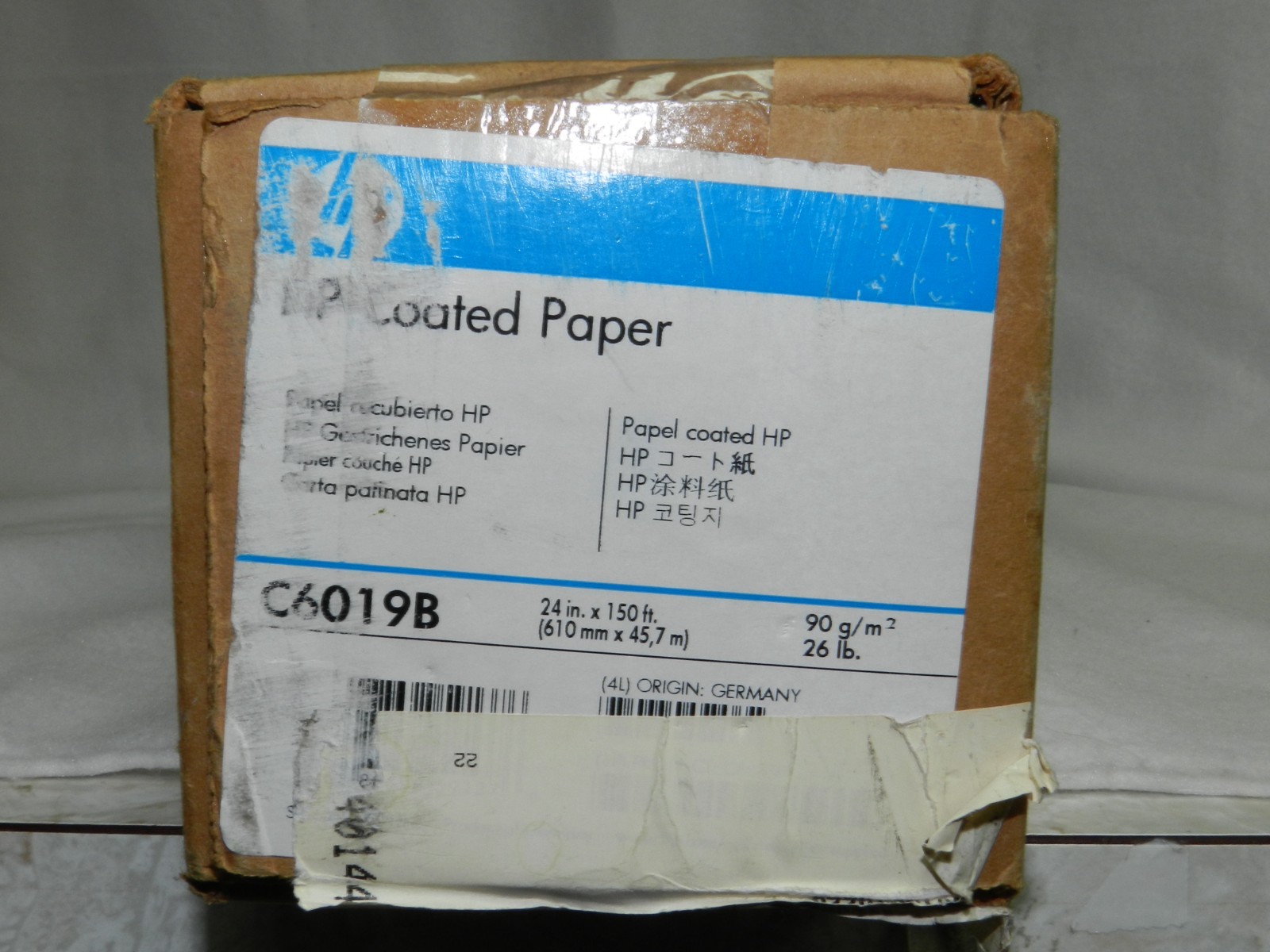 Genuine HP Coated Paper 24″ x 150 ft Large Format Paper