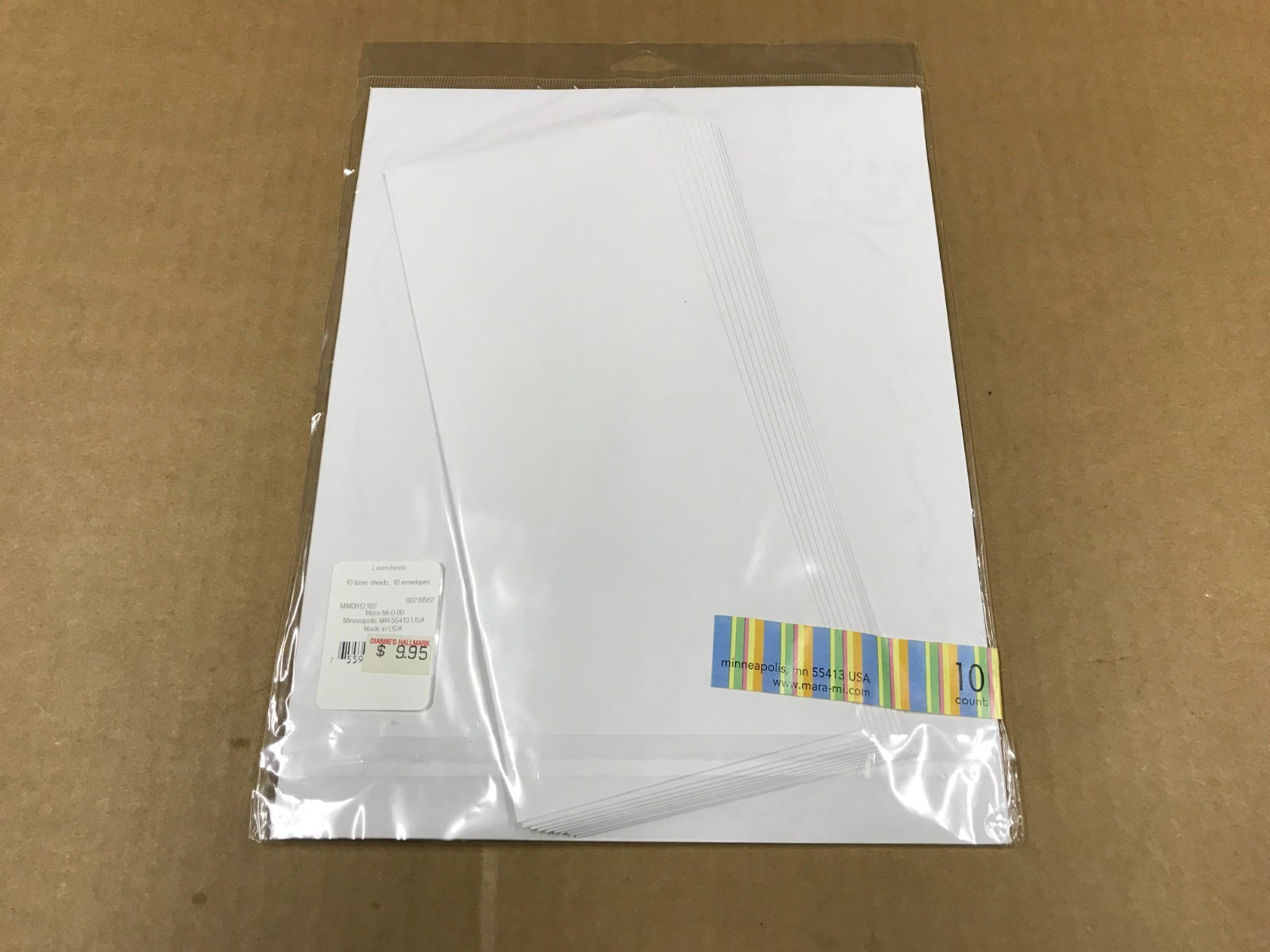New Mara Mi Pack Of 10 Lasersheets & Envelopes – Fall Themed Pumpkin Harvest