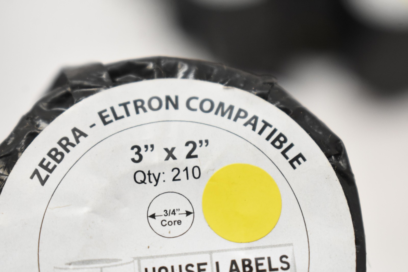 21 pc House Labels 3×2 Yellow Label Rolls For Zebra Eltron 3/4″ Core 210 Labels