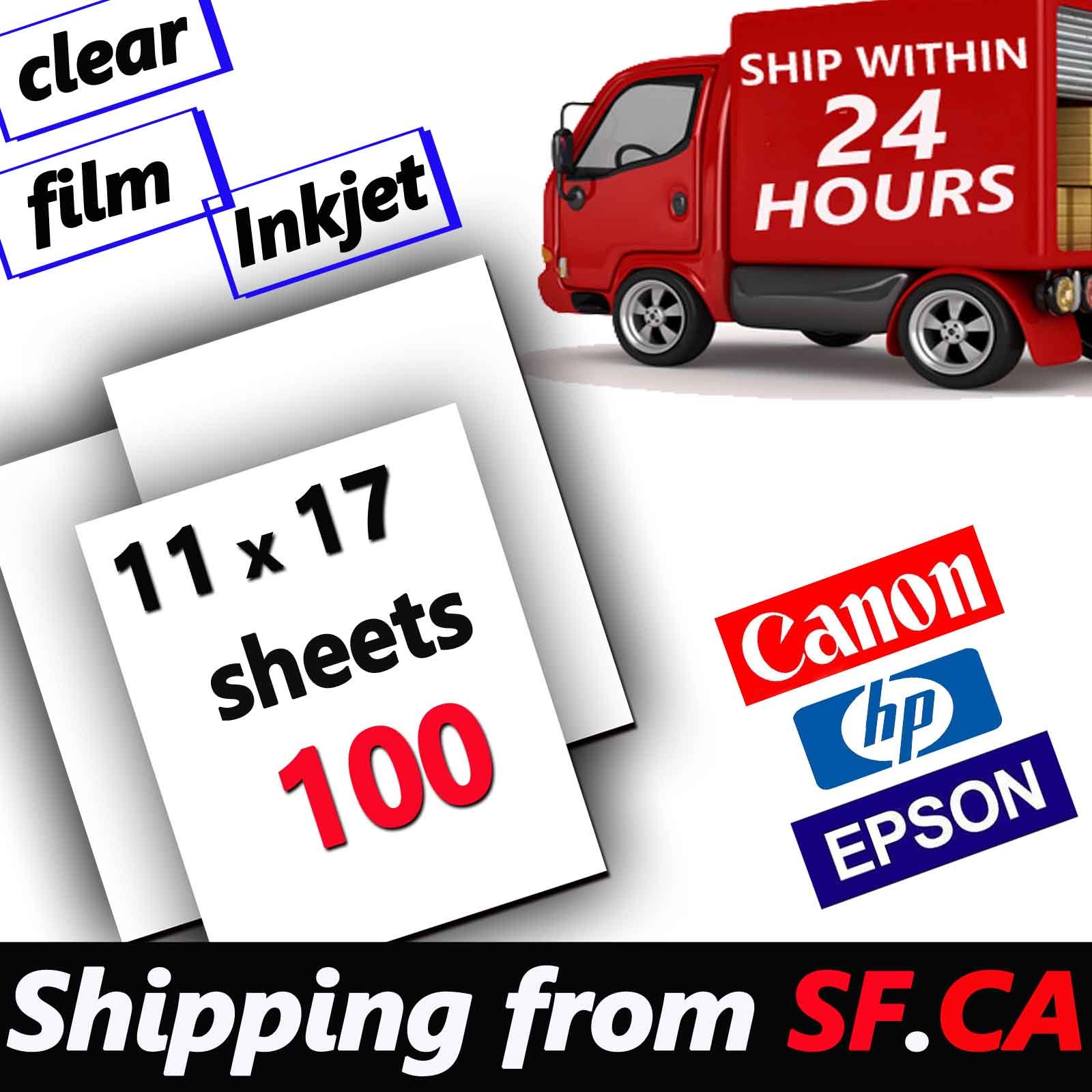 11″ x 17″ – 100 sheets，Silk screen printing film
