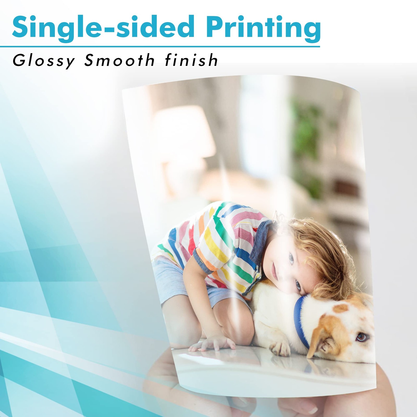 Koala Glossy Photo Paper 8.5×11 Inch 54LB 200GSM 100 PCS Inkjet Dye Ink