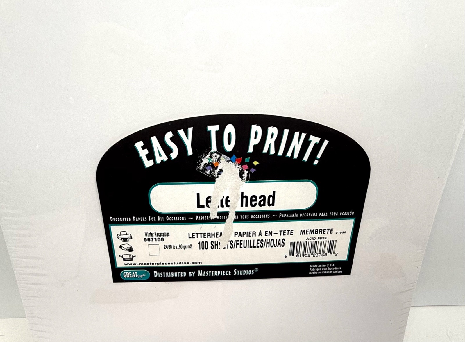 Holiday, Winter Letterhead Printer Paper, 8.5×11, 1 pack of 100, 3 available