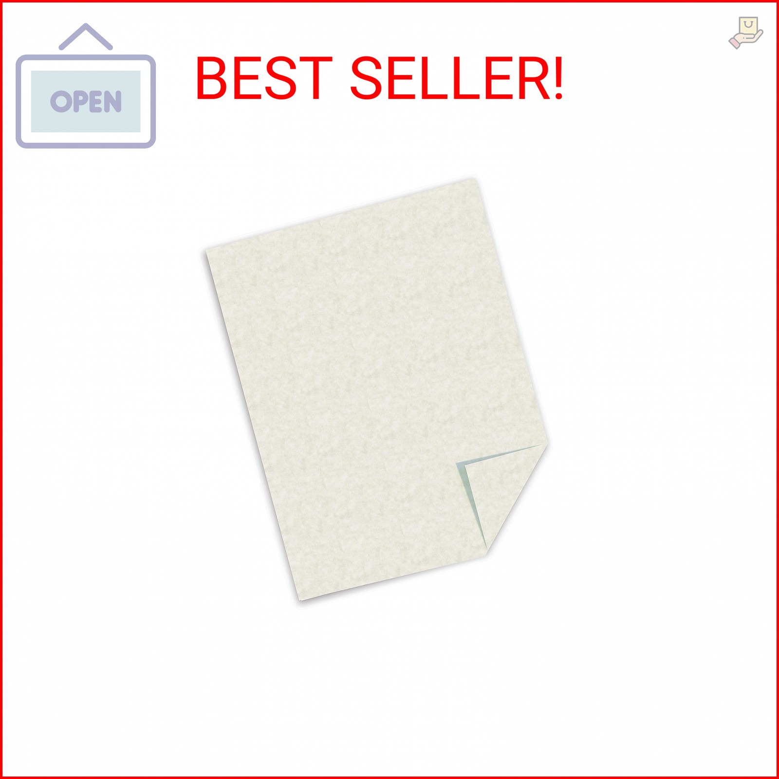 Southworth P984CK336 Parchment Specialty Paper, Ivory, 24lb, 8 1/2 x 11, 100 She