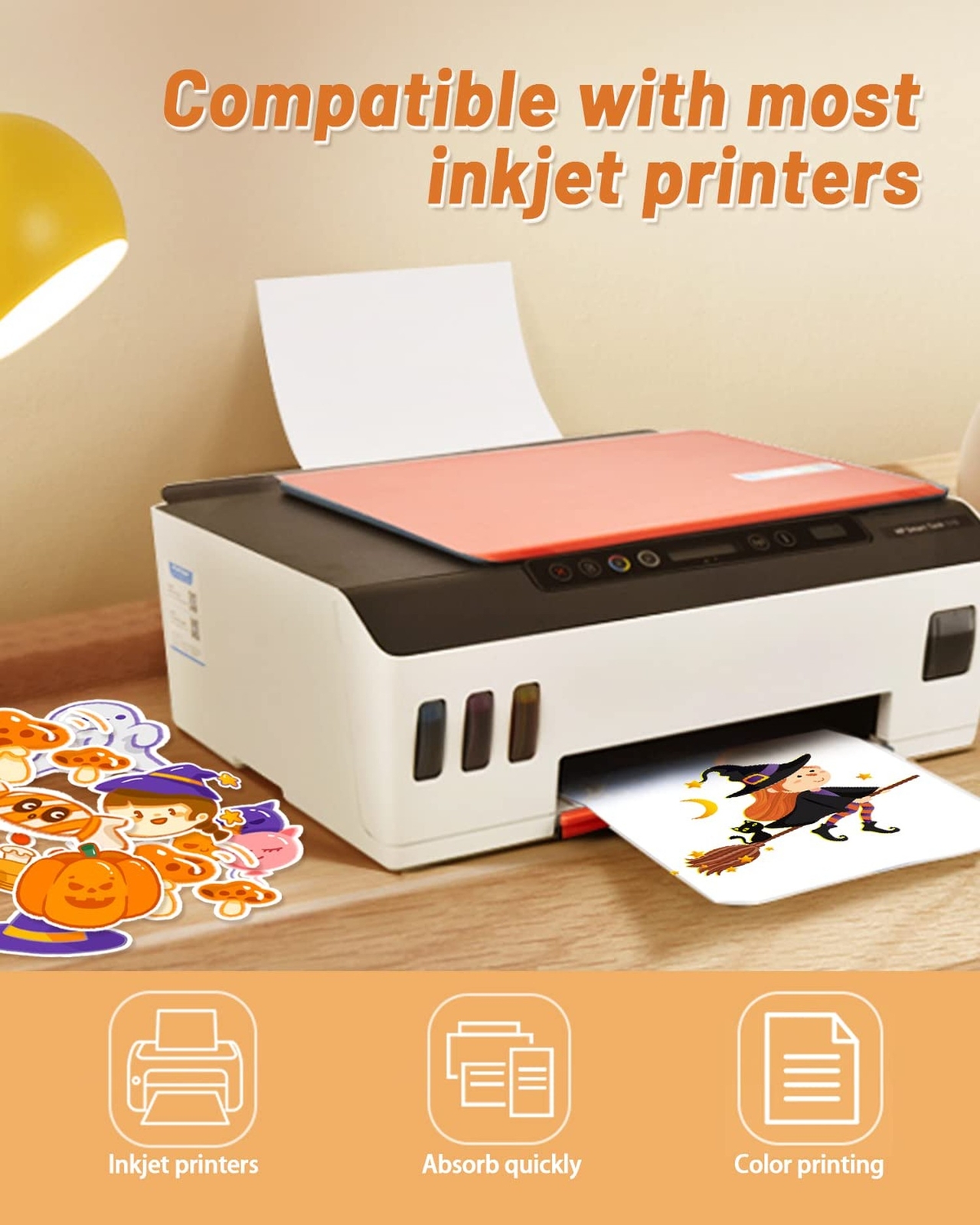 QYH Premium Printable Vinyl for Inkjet Printer-120 Matte Waterproof Sticker P…