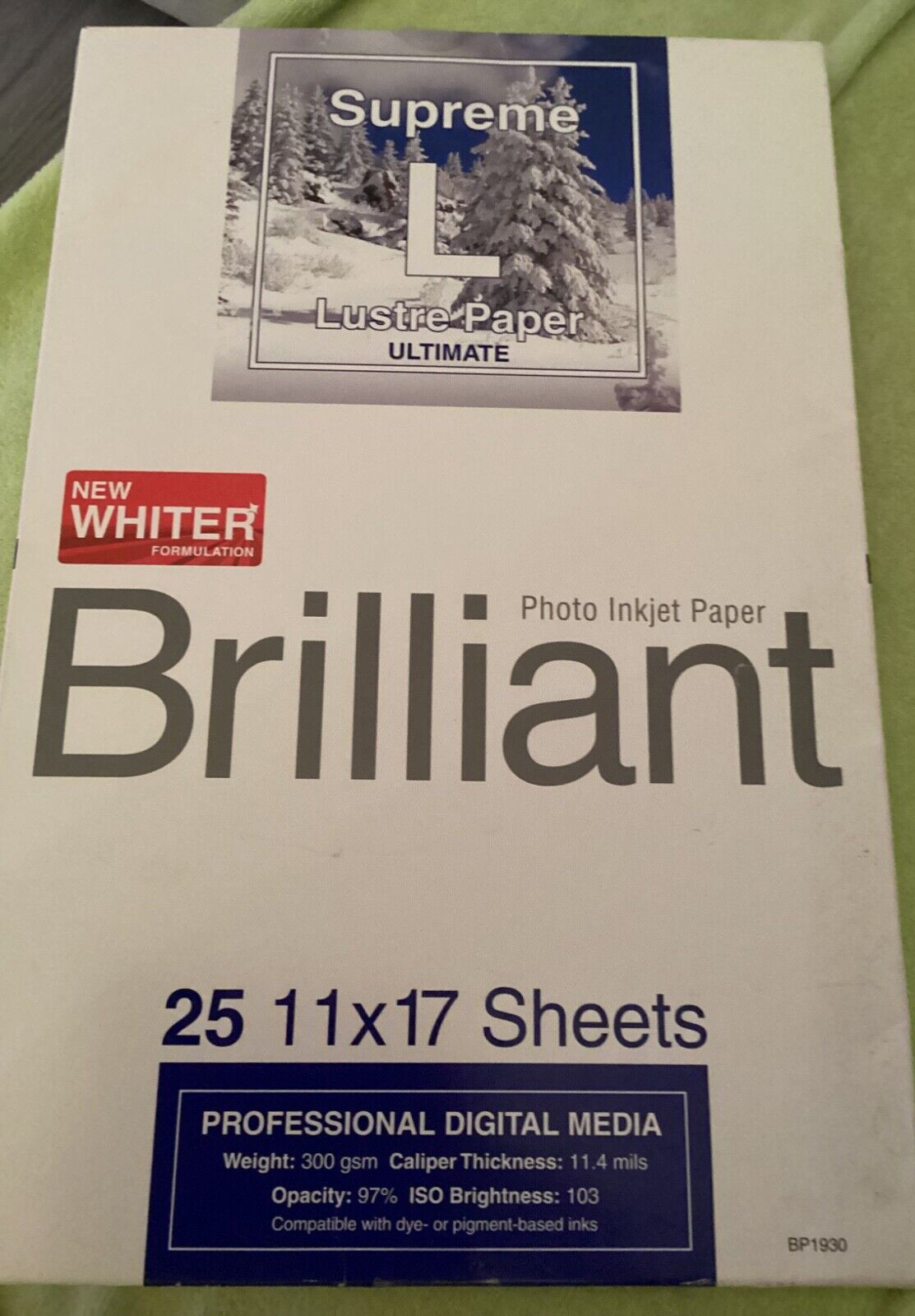 Brilliant Professional Inkjet Photo Paper 11”x17” 25 sheets Made in Germany