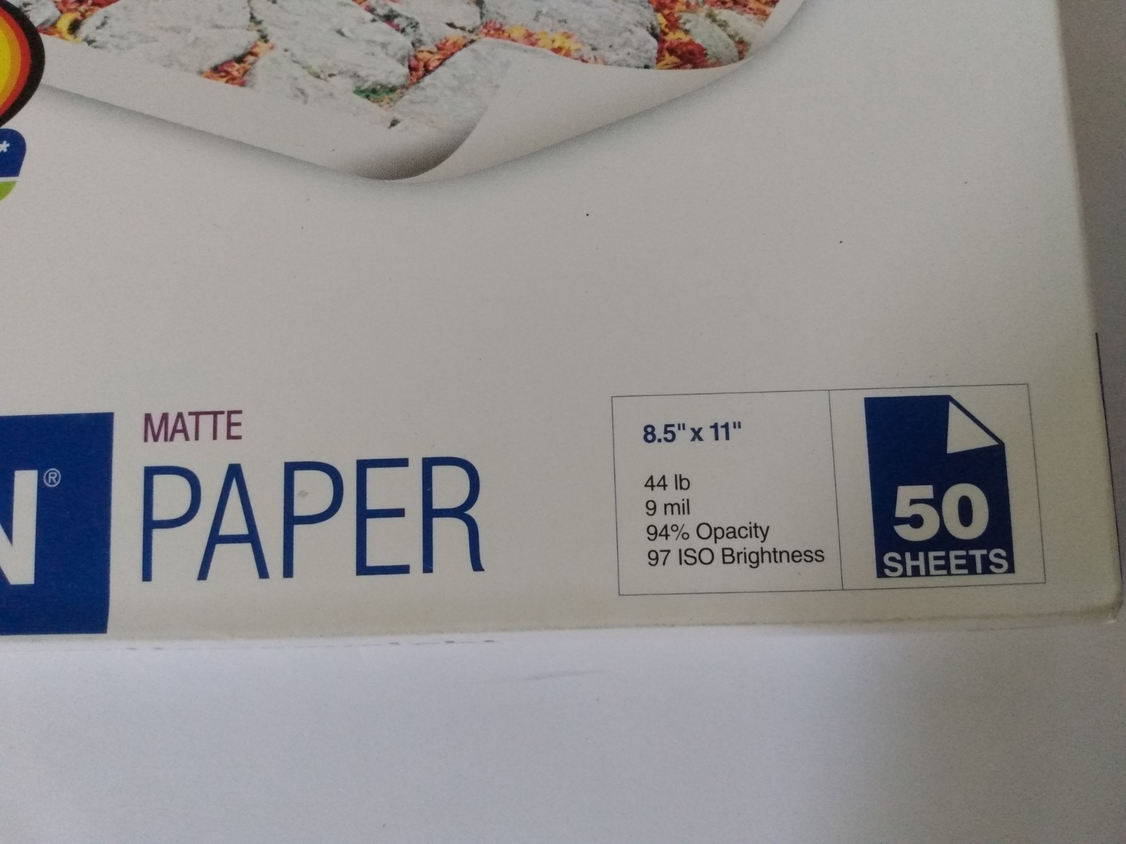 NEW Epson Heavyweight Matte 8.5×11 S041257 50 sheets