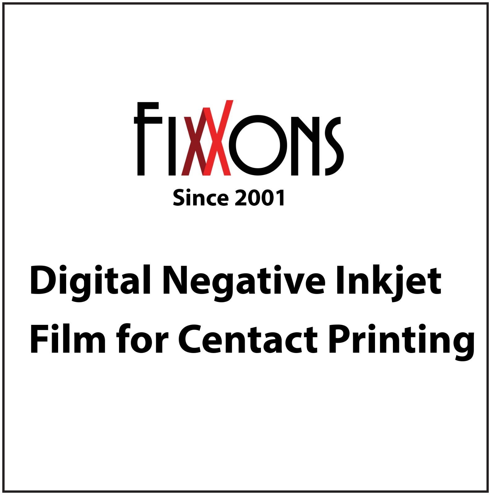 Digital Negative Inkjet Film for Contact Printing 8.5″ x 14″