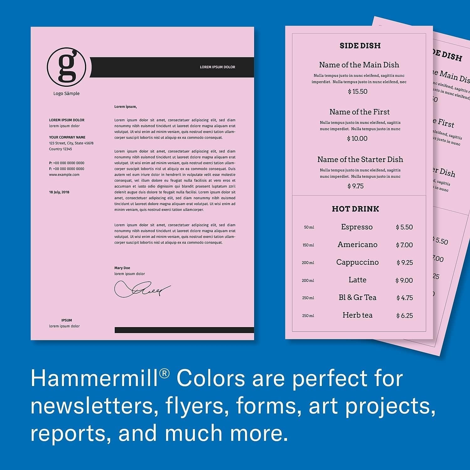 Dependable Lilac Printer Paper, 500 Sheets – Smooth Finish, Eco-Friendly