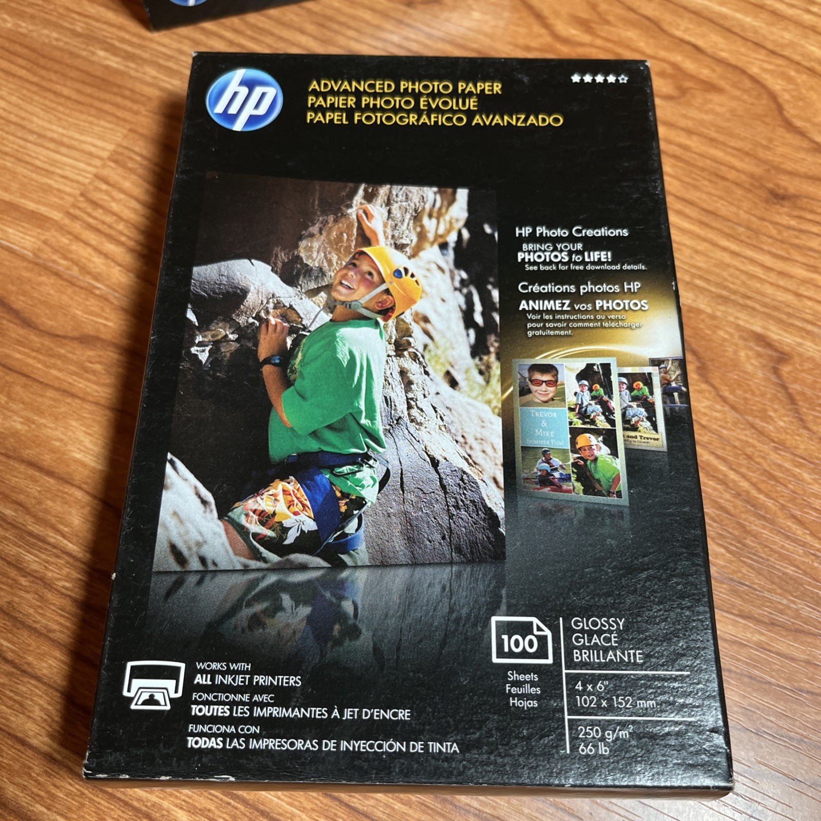 NEW Sealed HP Advanced Glossy 4×6 Photo Paper 2-100 Packs ~For Inkjets ~ Q6638A