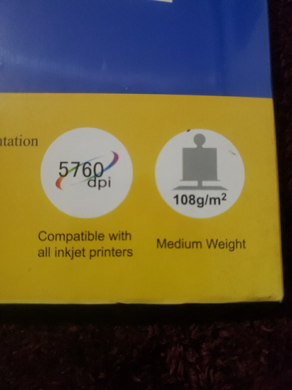 FULL COLORS A4 MATTE COATED INKJET PAPER 108g/m -50Sheets