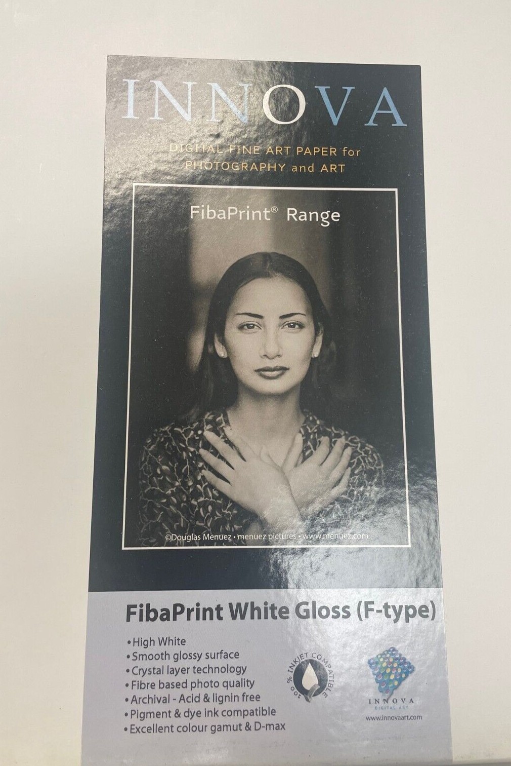 Innova FibaPrint White Gloss (F-Type) Inkjet Paper 8.5×11″ 300 GSM BRAND NEW