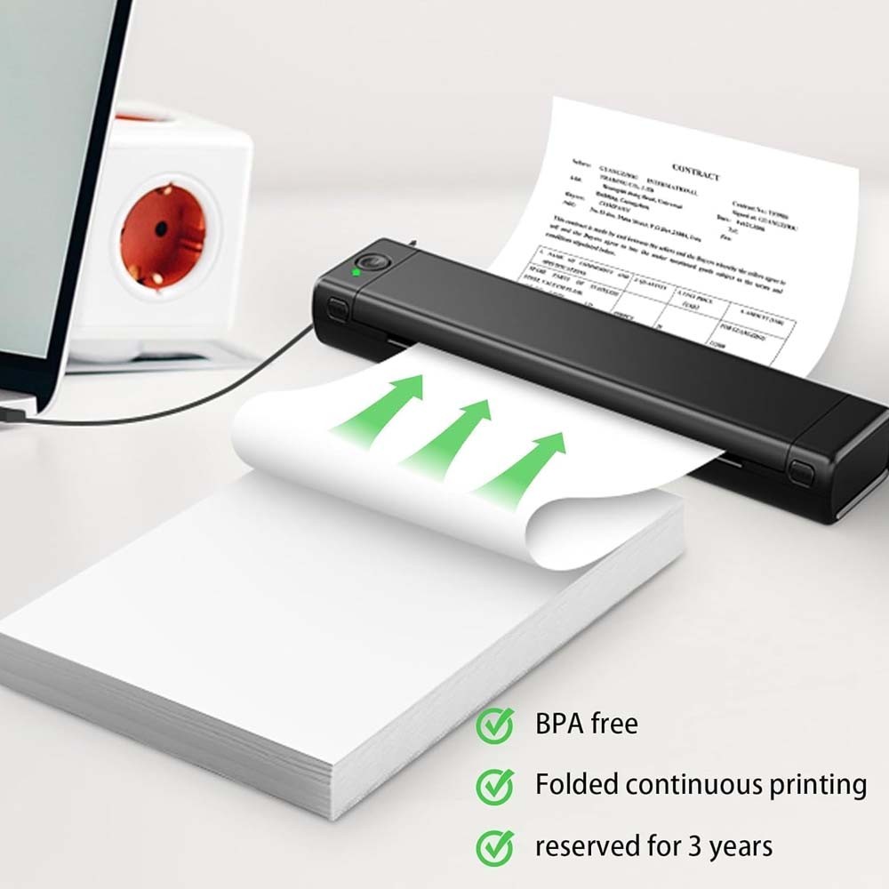 100-1000 Sheet Thermal Printer Paper 8.5″ x 11″ US Letter Size Inkless Printing