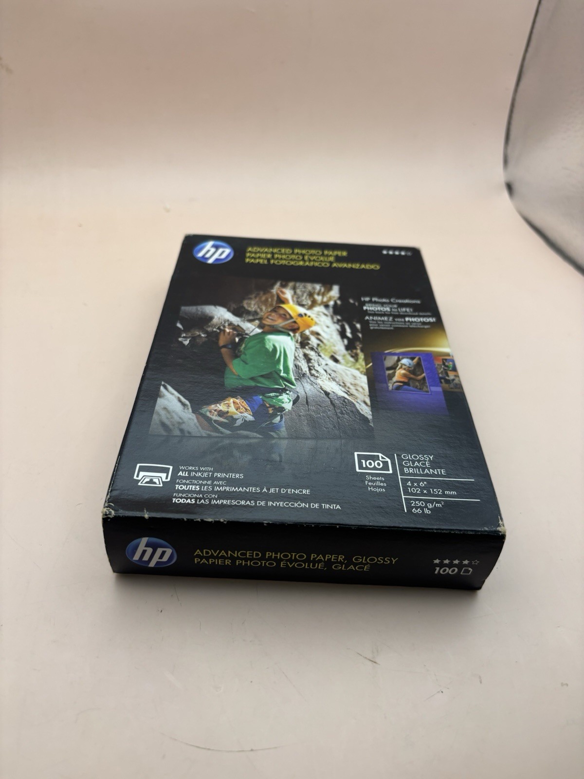HP Advanced Photo Glossy Q6638A Paper 100 Sheets 4×6 66lb All InkJet Printers