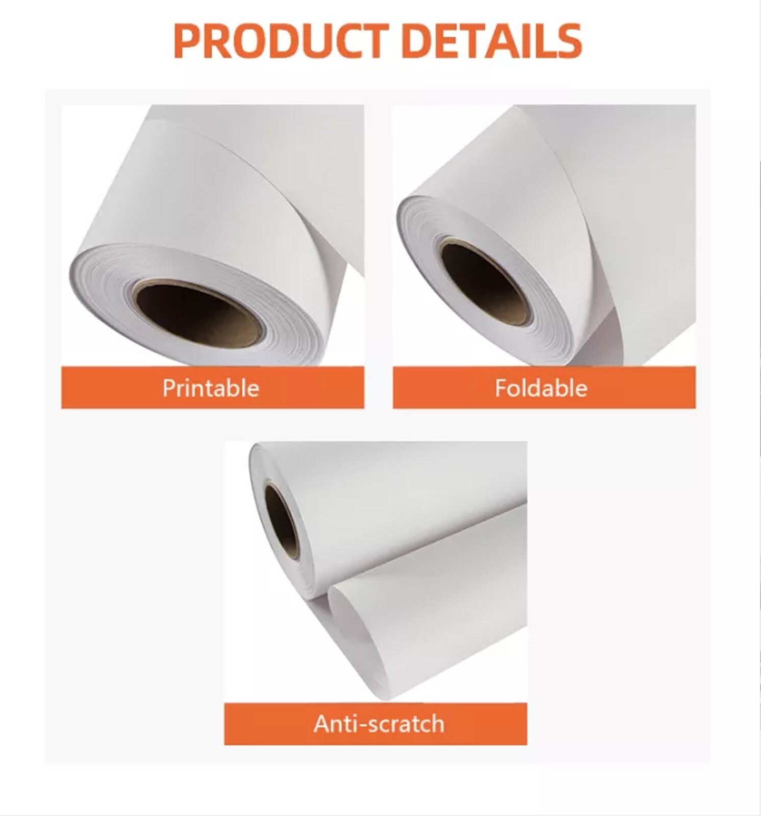 Polyester Inkjet Printing Canvas Wide Format Water-based Printer44″x40ft