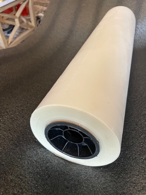 New! 24 in. x 100 ft. 8 mil Matte Coated Paper Roll – White (1 RL)