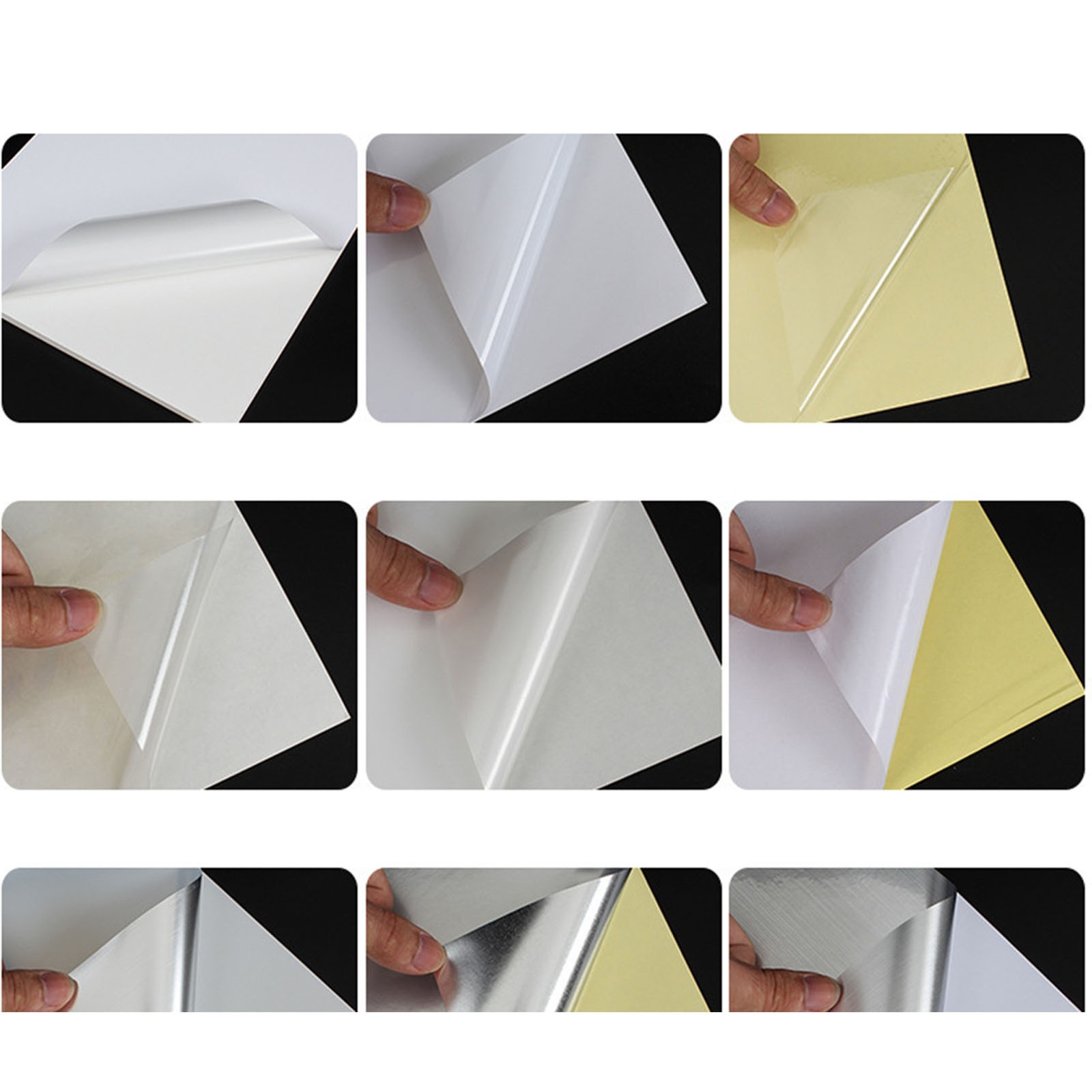 20Pcs Holographic Sticker Paper A4 Waterproof