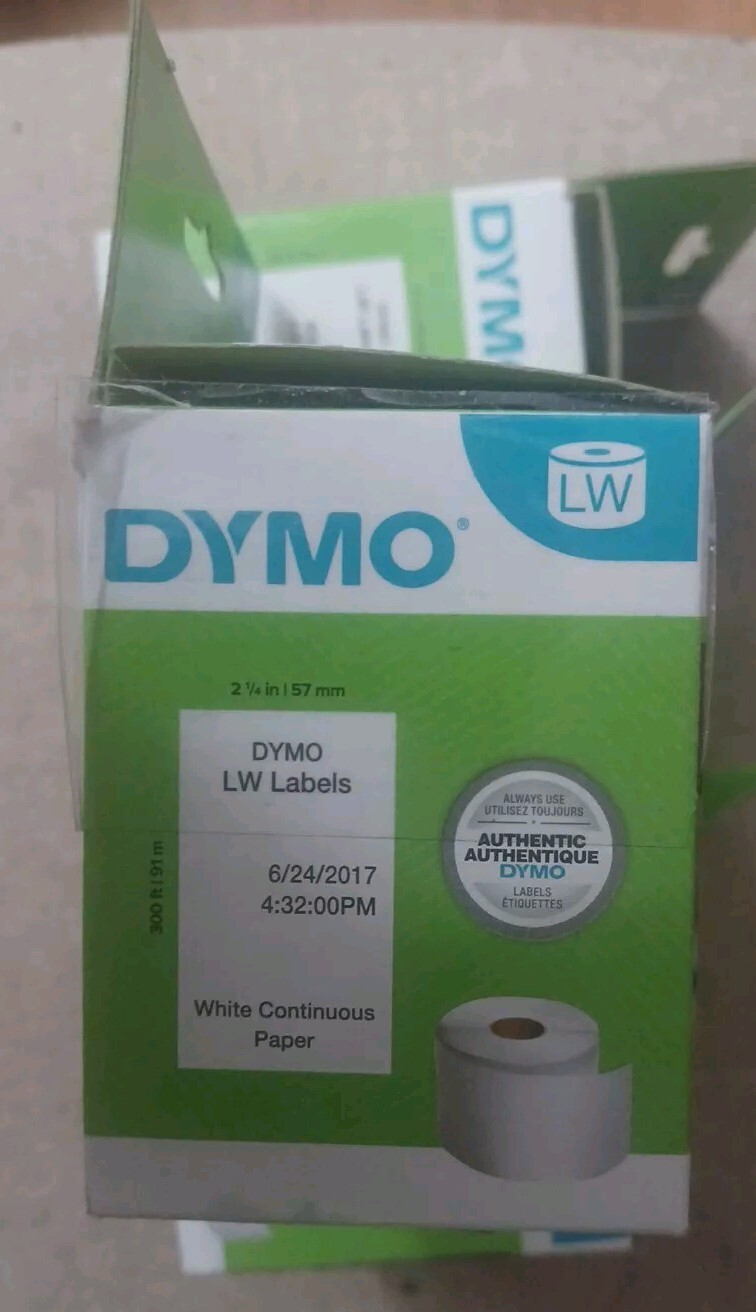 DYMO Label Writer. 2.25 Inch Receipt Paper. 300 Feet.