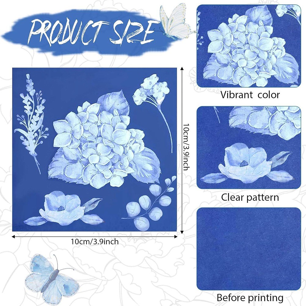 60 Sheets Cyanotype Sun Print Art Kit High Sensitive Sun Nature-Sun2202