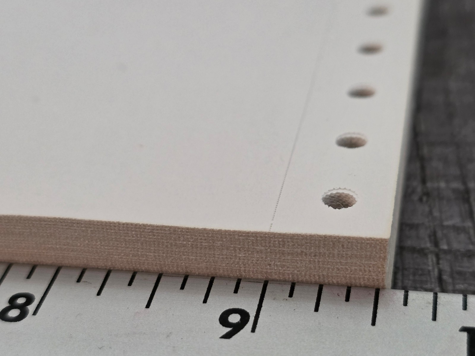 Multipart Continous Paper 9 1/2 x 11 in 100 SHEETS Tractor Feed Perforated