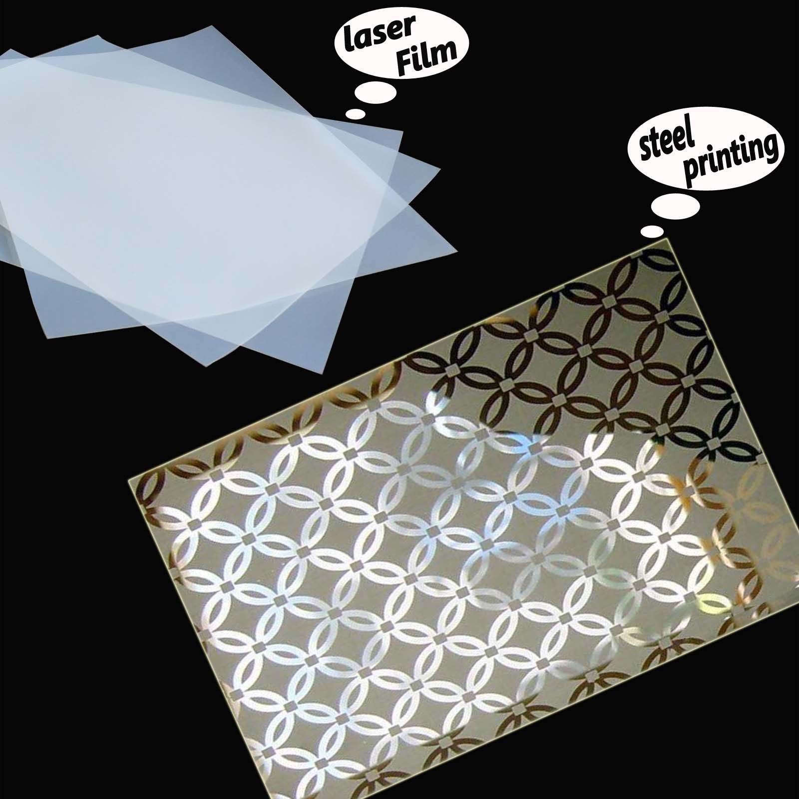 11″ x 17″，100 Sheets，Silk Screen Printing Milky Transparency Laser Printer Film