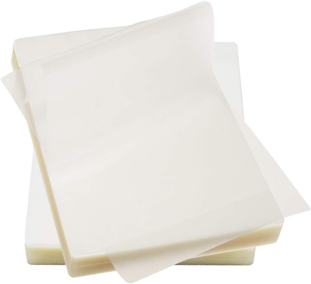 Thermal Laminating Pouches 8.9 x 11.4, 5 Mil Thickness, Crystal Clear Finish,