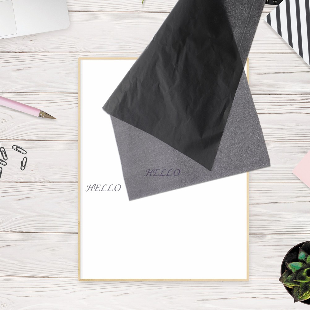Durable Black Carbon Paper 25Sheets for Home Office Tracing and Transfer