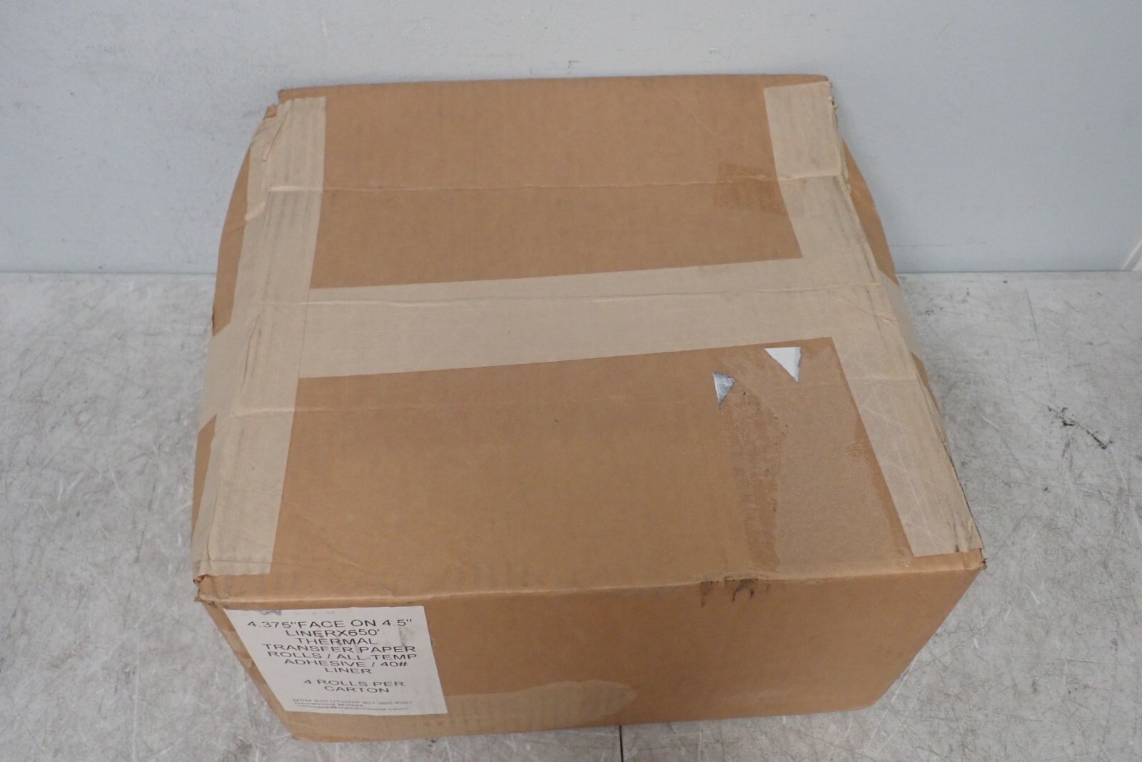 MSM Solutions 4.375″ x 4.5″ Liner 650′ Thermal Transfer Paper Rolls – NEW