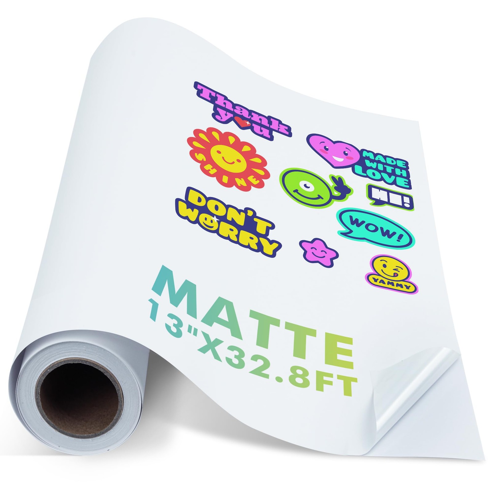 Koala Printable Vinyl Sticker Paper Roll for Inkjet Printers, 13 inch x 32.8 …