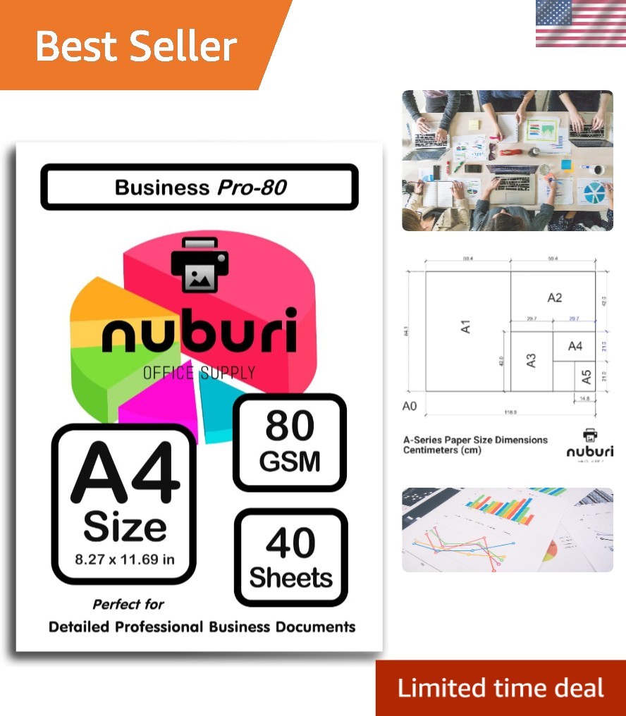 A4 Printer Paper – 80 GSM, Precision Cut, Ideal for Color & B&W Prints