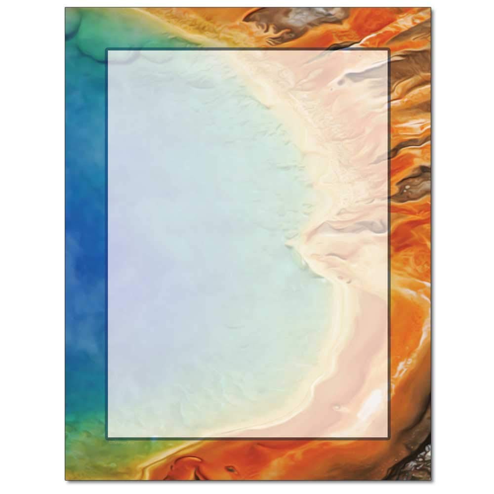100 PCS Grand Prismatic Spring Letterhead Laser Inkjet Printer Paper Sheets