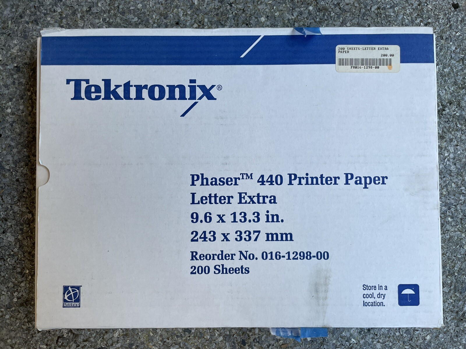 Tektronix Phaser 440 9.6″ x 13.3″ Printer Paper PR016-1298-00 200 Sheets